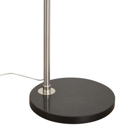 Qazqa - Moderne Bogenlampe aus Stahl in Silber mit verstellbarem Design für Ihr Wohnzimmer - LED E27 geeignet