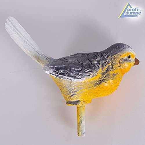 Pretty-Bird Solar Gartenbrunnen mit Wasserfall & LED-Licht – Perfekte Teichpumpe für Terrasse und Balkon