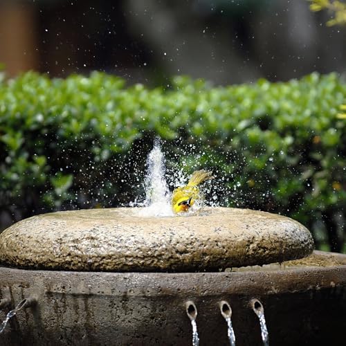Biling Solarbrunnen mit Akku – 7,5 W Solar-Teichpumpe für Gartenteich, 10 Sprühstile, ideal für Wasserspiele und Vogelba