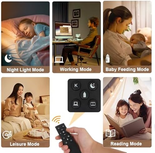 Bogenlampe Wohnzimmer im Boho-Stil mit Rattan-Schirm, dimmbar & fernbedienbar für Schlafzimmer und Büro, vintage Schwarz